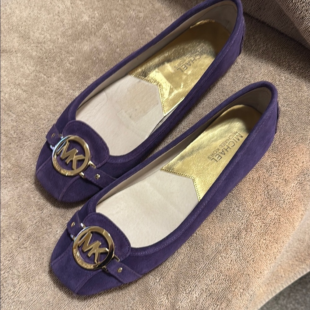 Michael Kors Purple Women's Flats size 9 BRAND NEW without tags suede